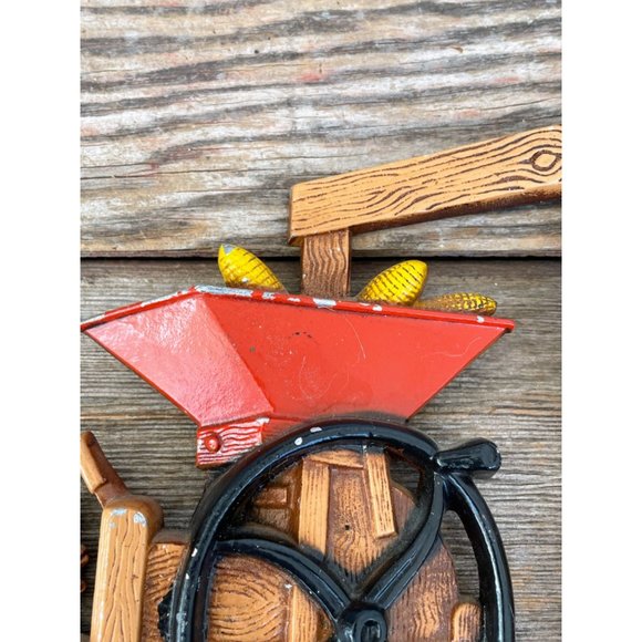 Vintage Cast Metal Kitchen Wall Decor Farmhouse Chippy - Picture 11 of 14